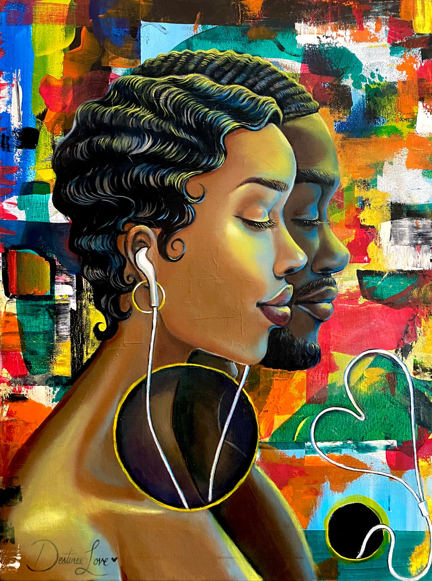 Love in Tune Canvas Print