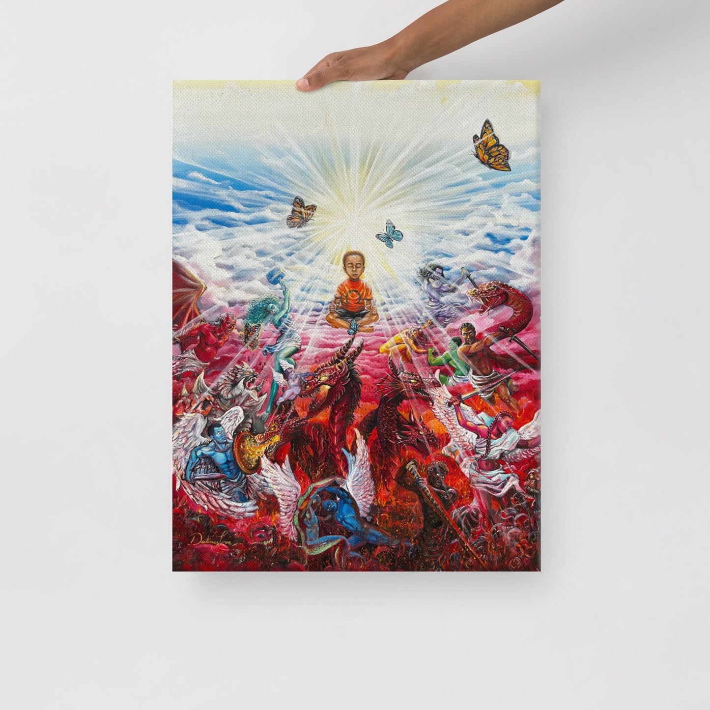 Spiritual Warfare Print on Canvas