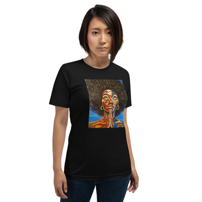 Colorful Praying Woman Short-Sleeve Unisex T-Shirt