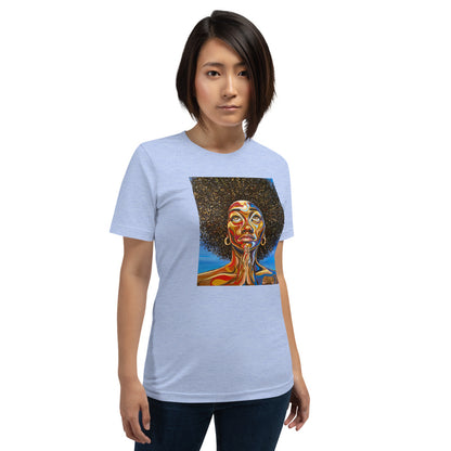 Colorful Praying Woman Short-Sleeve Unisex T-Shirt
